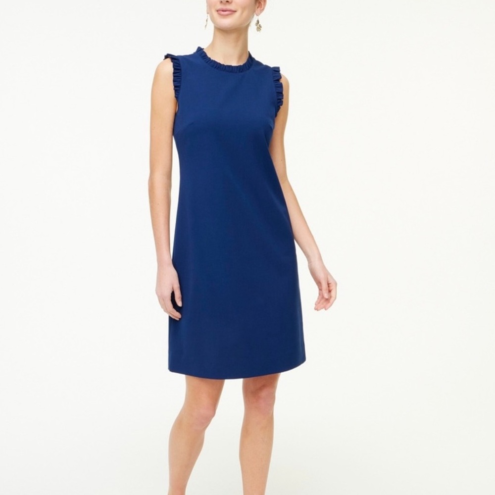 J Crew Ruffleneck suit dress size 12